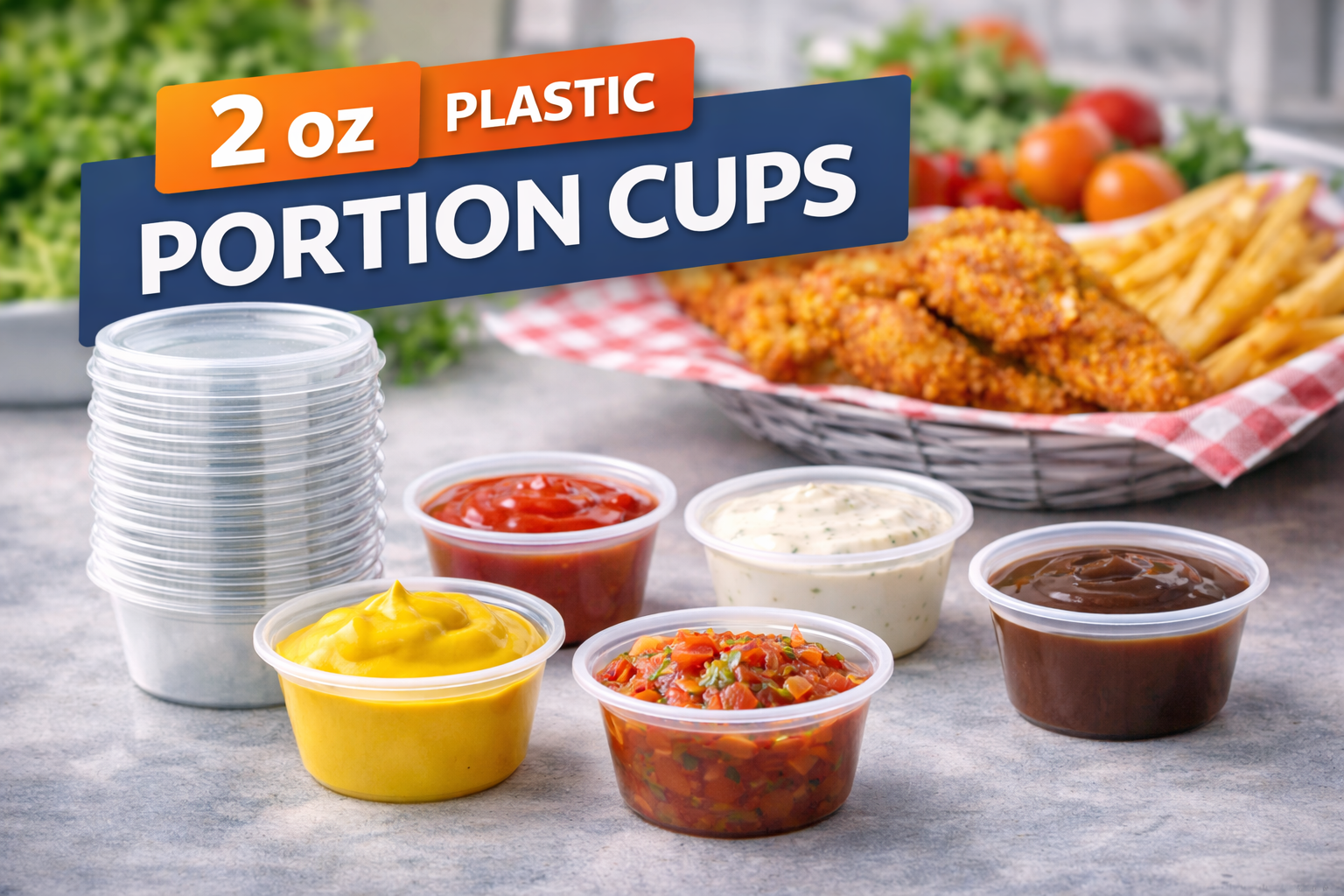 2 oz Plastic Portion Cups