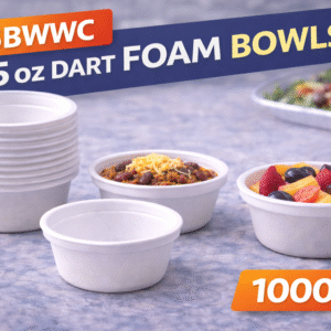5BWWC- 5oz Dart Foam Bowls 1000/cs