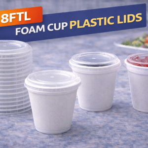 8FTL Foam Cup Plastic Lids