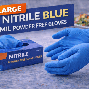 Nitrile Blue L 4mil Powder Free Gloves