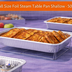 Full Size Foil Steam Table Pan Shallow 50/cs by Patel Sales 