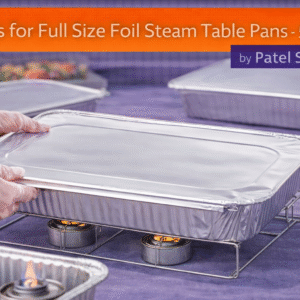 Lids for Full Size Foil Steam Table Pans 50/cs by Patel Sales 