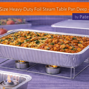 Full Size Heavy-Duty Foil Steam Table Pan Deep 50/cs by Patel Sales 