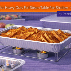 Full Size Heavy-Duty Foil Steam Table Pan Shallow 50/cs by Patel Sales 
