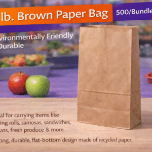 4 lb. Brown Paper Bag - 500/Bundle by Patel Sales