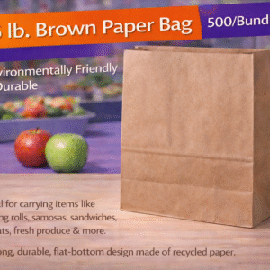 6 lb. Brown Paper Bag - 500/Bundle by Patel Sales