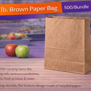12 lb. Brown Paper Bag - 500/Bundle by Patel Sales
