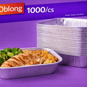 1 lb Oblong Foil Pans 1000/cs by Patel Sales