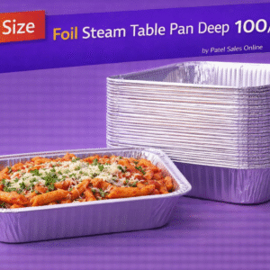 Half Size Foil Steam Table Pan Deep 100/cs by Patel Sales