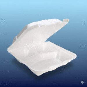 90HT3- 9x9x3- 3 Compartment Foam Hinged Containers - 200/cs