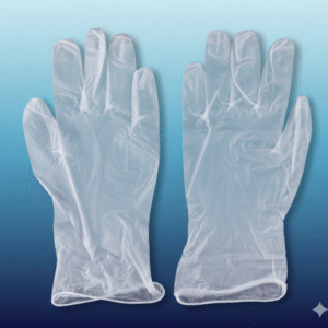 Large Powder-Free Disposable Vinyl Gloves for Foodservice - Case of 1000 (10 Boxes of 100)