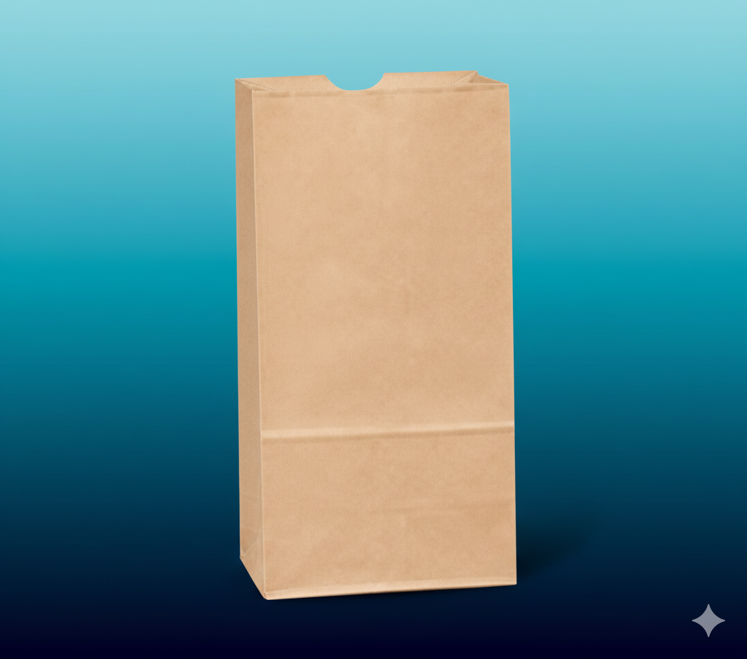 4 lb. Brown Paper Bag - 500/Bundle
