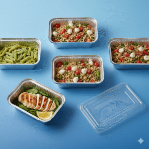 Clear Dome Lids for 1.5 & 2.25 lb Oblong Foil Pans 500/cs