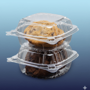 C53PST1 5" ClearSeal Hinged OPS Sandwich Containers 5 3/8" x 5 1/4" x 2 5/8"- 500/cs