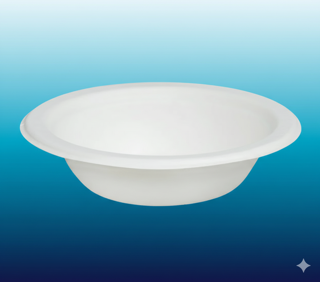 12 oz Round Compostable Sugarcane / Bagasse Bowls – 1000/Case