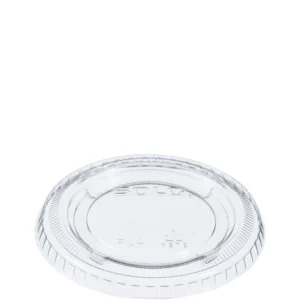 Solo PL4N Clear PET Plastic Portion Cup Lids for 3.25 to 5.5 oz Portion Cups - 2,500/Case 1